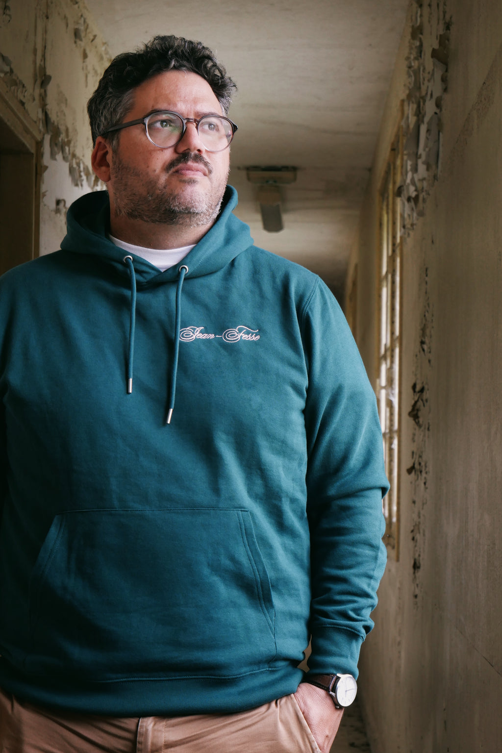 "Jean-fesse" - Sweatshirt brodé et sérigraphié unisexe Vieilles Verveines