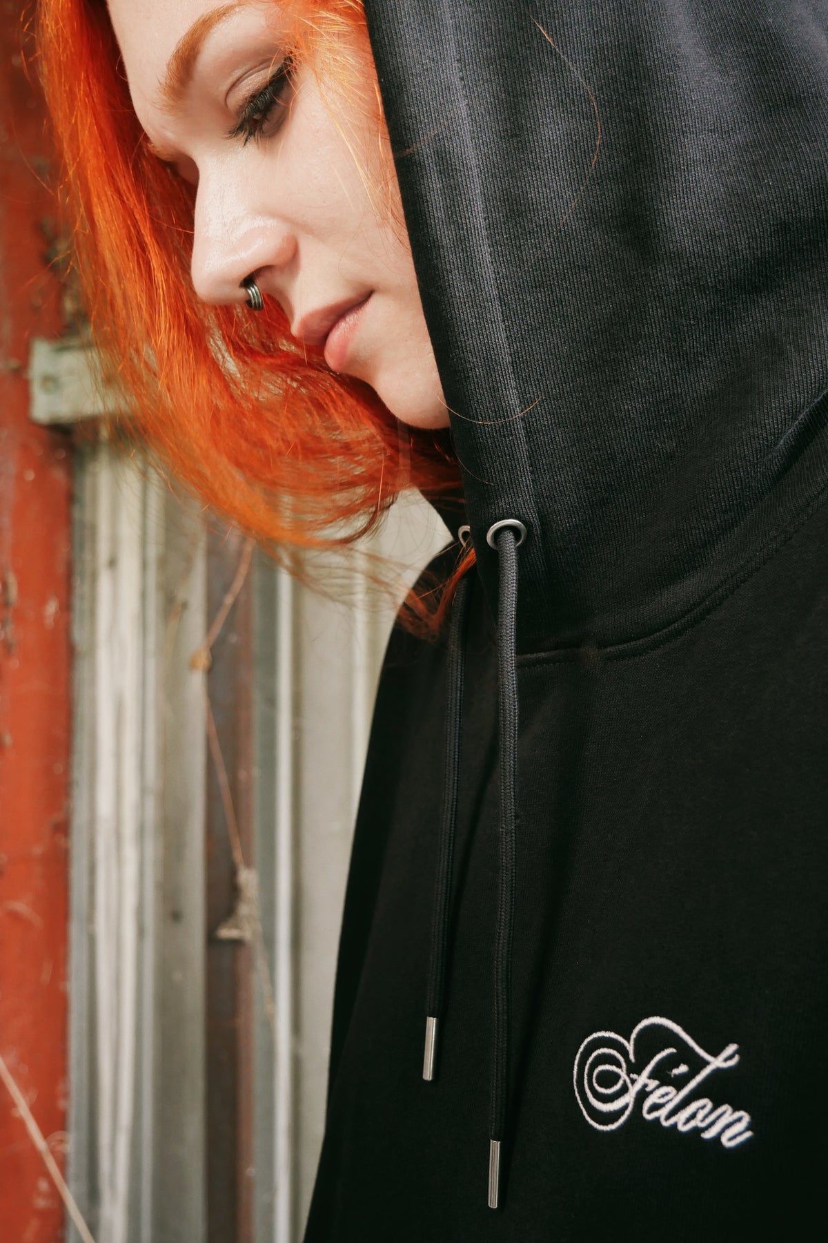 "Félon" - Sweatshirt brodé et sérigraphié unisexe Vieilles Verveines