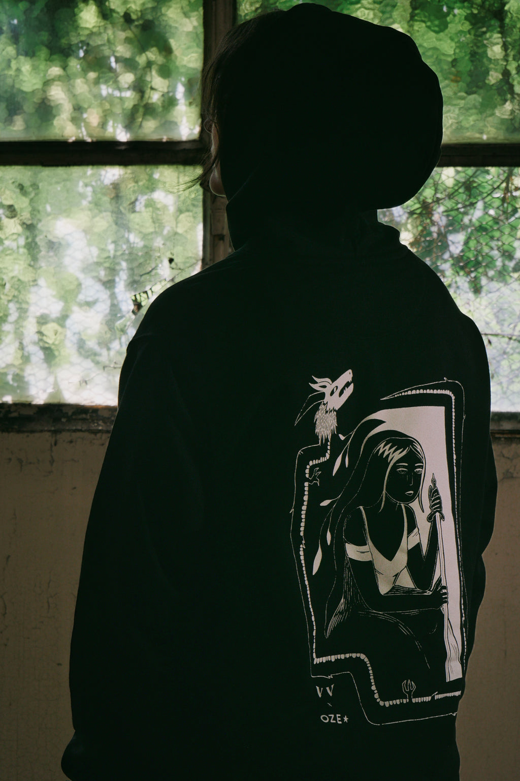 "Caigne" - Sweatshirt brodé et sérigraphié unisexe Vieilles Verveines