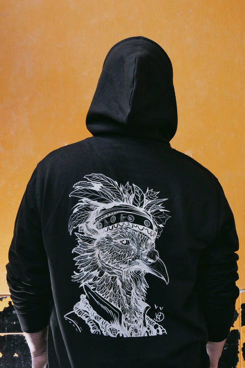 "Dindonnière" - Sweatshirt brodé et sérigraphié unisexe Vieilles Verveines