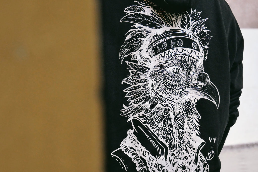 "Dindonnière" - Sweatshirt brodé et sérigraphié unisexe Vieilles Verveines