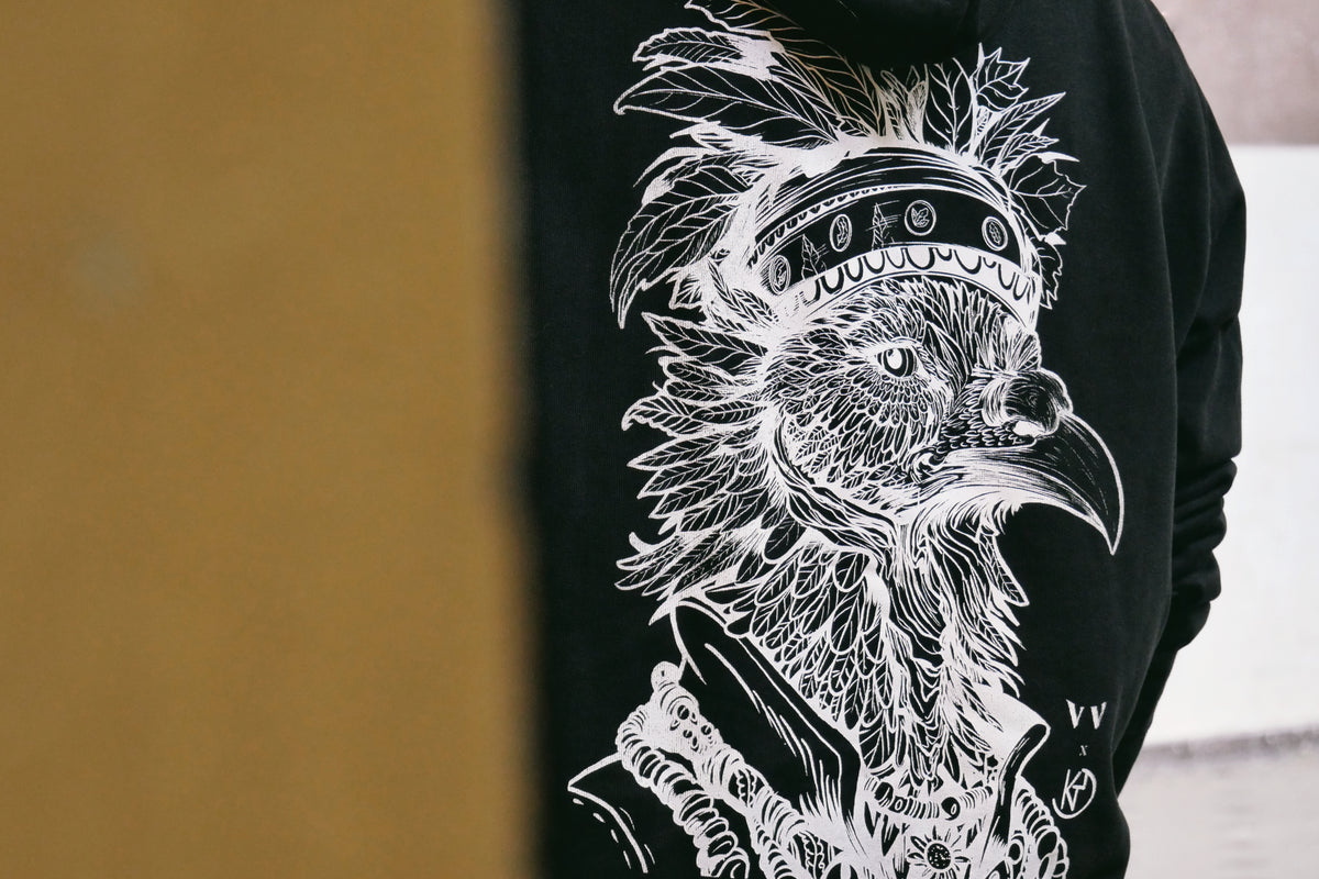 "Dindonnière" - Sweatshirt brodé et sérigraphié unisexe Vieilles Verveines